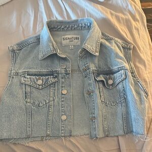 Signature Eight Light Blue Denim Vest